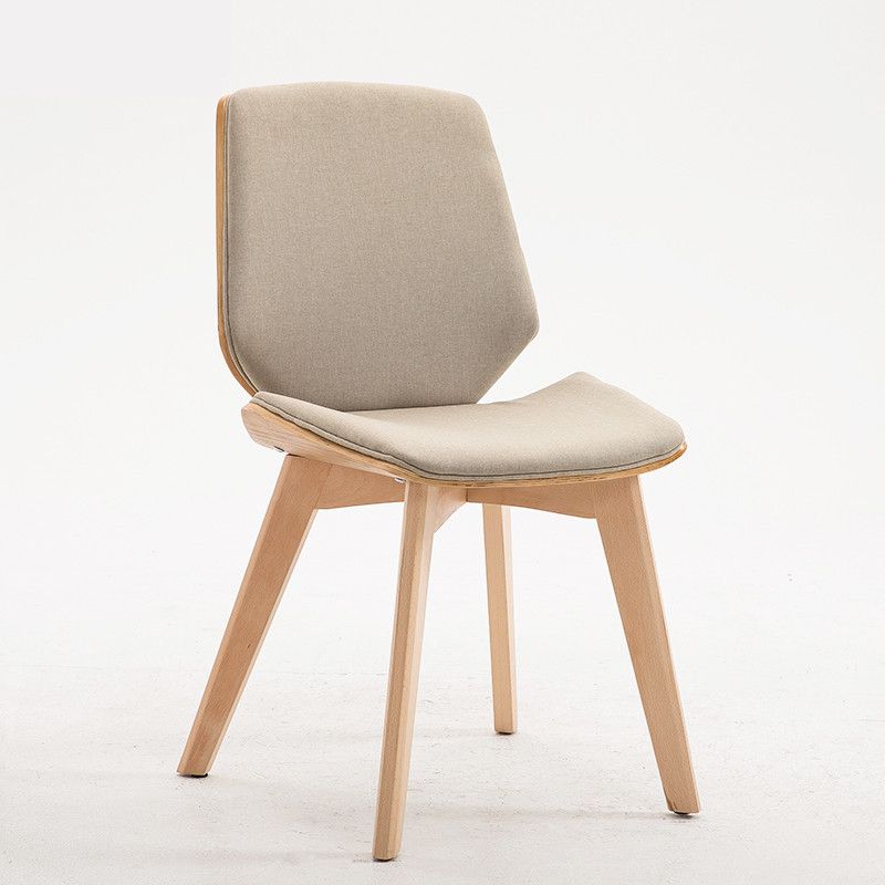 Wood Kitchen Dining Room Chair Contemporary Style Solid Back Side Chairs Clearhalo ' kitchen&dining_furn' 'Dining Chairs' 'Dining Tables & Seating' 'dining_chair' 'Furniture' 'furniture_dining_chair' 'Kitchen & Dining Furniture' 'kitchen' 1200x1200_2119aac4-41b0-41c4-8051-70d64f77f130