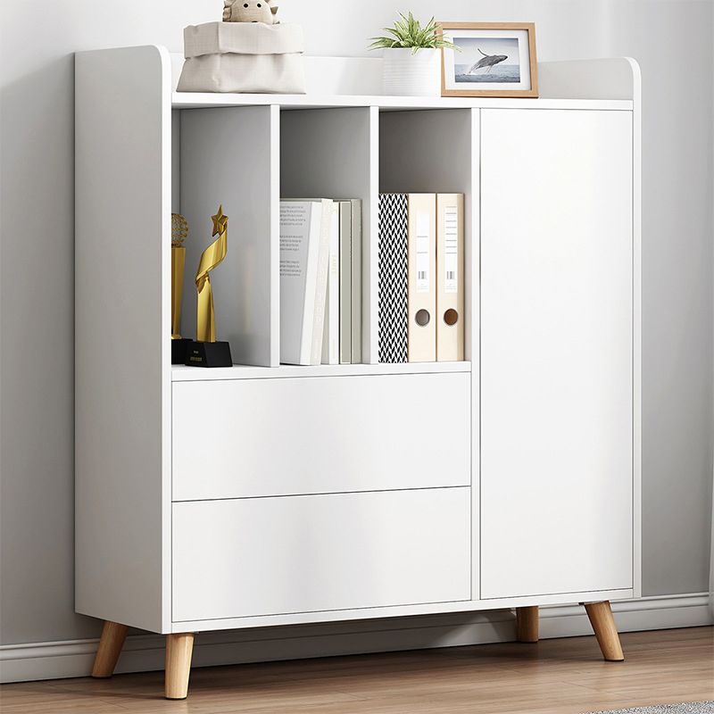 Finitura opaca di libreria standard moderna 11,81 "W -shelf in legno ingegnerizzato per soggiorno