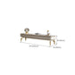 Console TV contemporanea con contenitore chiuso Console porta TV in pietra con gambe e cassetti
