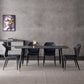 Metal Modern Rectangular Dining Table Sintered Stone Table for Kitchen and Dining Room Clearhalo ' dining_table' 'Dining Tables & Seating' 'Dining Tables' 'furn' 'furn_dining_table' 'Furniture' 'furniture_dining_table' 'Kitchen & Dining Furniture' 'kitchen&dining_furn' 'kitchen' 'kitchen_dining_table' 1200x1200_211c93c2-ef0e-4162-a655-4f0e7990f01c