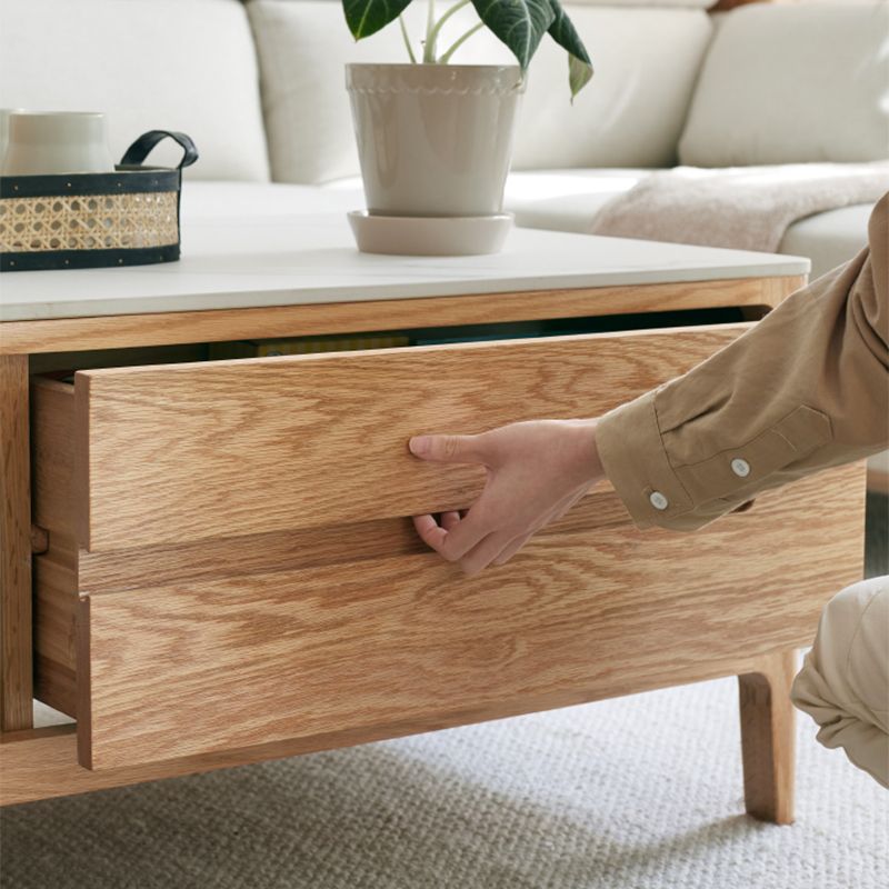 17"H Contemporary Cocktail Table Stone Rectangle Coffee Table Clearhalo 'Coffee & Accent Tables' 'Coffee Tables' 'coffee_tables' 'furn' 'furn_coffee_tables' 'Furniture' 'Living Room Furniture' 1200x1200_211d433e-dace-456d-ace0-c239b9b92d42