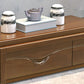 Contemporary Wood TV Console Close Storage TV Media Stand with Drawers for Living Room