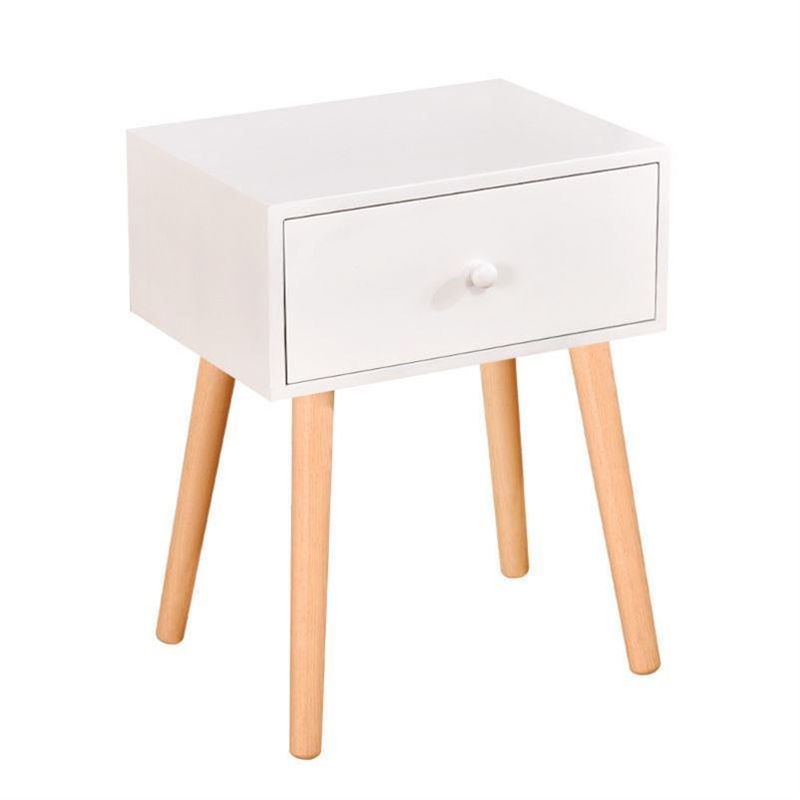 Modern 18 Inch H Nightstand Solid Wood 1-Drawer Night Table with Legs Clearhalo 'Bedroom Furniture' 'furn' 'furn_night_stand' 'Furniture' 'night_stand' 'Nightstands' 1200x1200_21204764-2b91-493e-93c6-2acae842697b