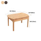 Mesa de comedor de madera sólida muebles modernos extensibles con 4 patas para el hogar