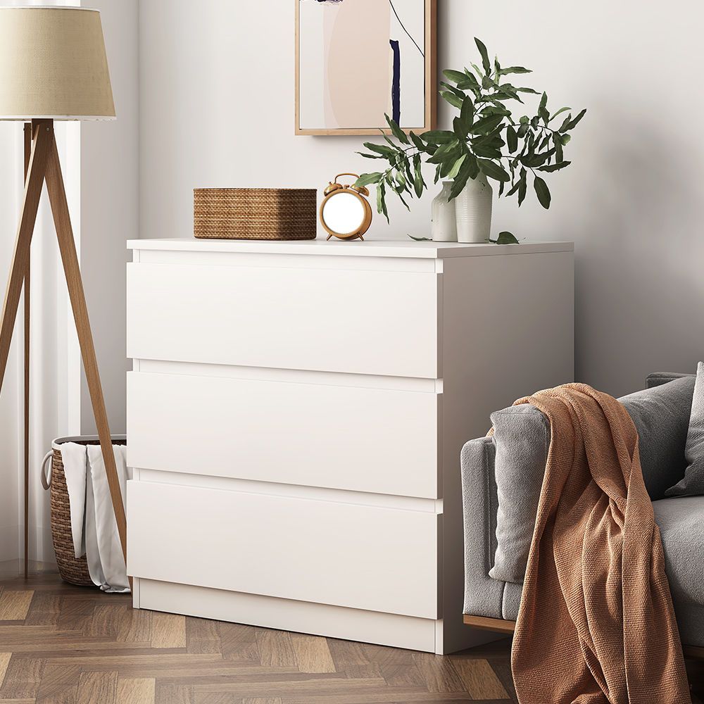 16" D White Wooden Dresser Modern Style Multi Drawers Storage Chest Clearhalo 'Bedroom Furniture' 'Dressers & Chests' 'dressers_chests' 'furn' 'furn_dressers_chests' 'Furniture' 1200x1200_212318c9-4e7c-4643-a763-3ca2ec8869ac