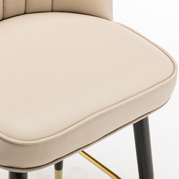 Scandinavian Footrest Living Room Stool Matte Finish Upholstered Barstool Clearhalo 'Bar Furniture' 'Bar Stools' 'bar_stools' 'furn' 'furn_bar_stools' 'Furniture' 'furniture_bar_stools' 'Kitchen & Dining Furniture' 1200x1200_2125d168-4b9a-4283-81d6-4883f51a533b