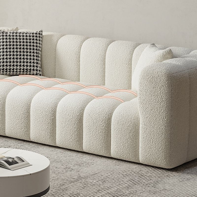 Canapé carré canapé à gratter les sièges de salon résistant aux rayures avec oreillers