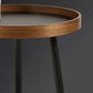 Scandinavian Sofa Side Accent Table Wooden Round Side End Table