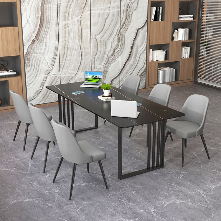 Industrial Style Office Desk Rectangular Sintered Stone Desk for Office Clearhalo 'furn' 'furn_office_desk' 'Furniture' 'Office Desks' 'Office Furniture' 'office_desk' 1200x1200_2126944d-eaab-4972-a806-1a88015f4eac