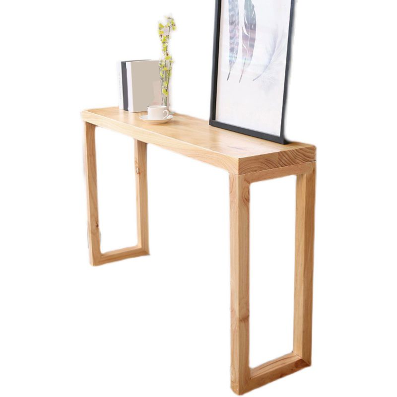 Mesa de consola de sofá de pino contemporáneo con estante rectangular para Hall