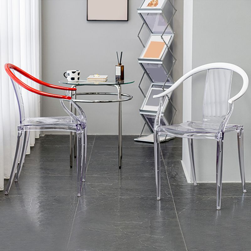 Silla de brazo de la lata del sillón del sillón acrílico del marco acrílico