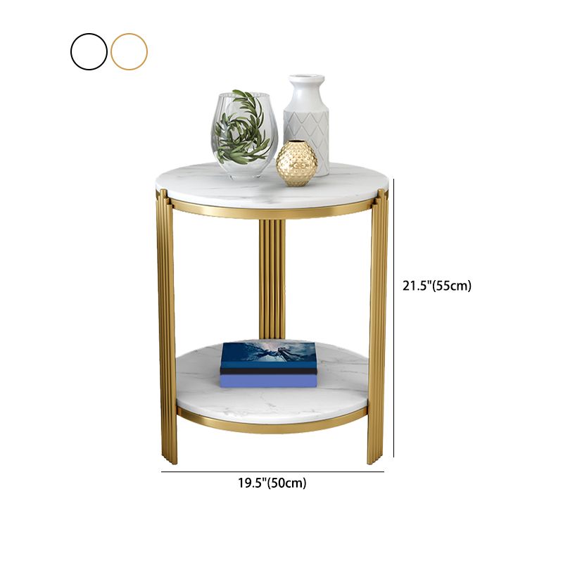 Table de coin à ardoise minimaliste 3 jambes Table de l'extrémité latérale avec stockage