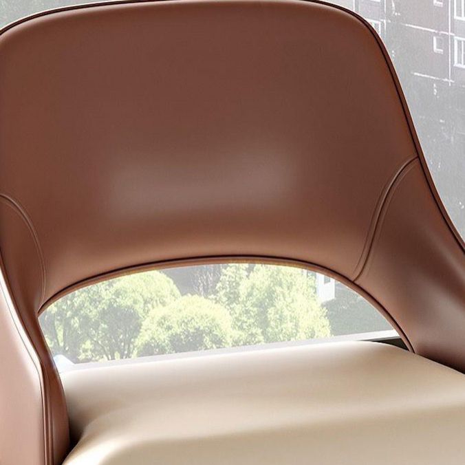 Kitchen Glam Side Chair Metal Legs Open Back Dining Arm Chair Clearhalo 'Dining Chairs' 'Dining Tables & Seating' 'dining_chair' 'furn' 'furn_dining_chair' 'Furniture' 'Kitchen & Dining Furniture' 1200x1200_21296098-ae9f-43b9-9d2f-554e3f4ddacb