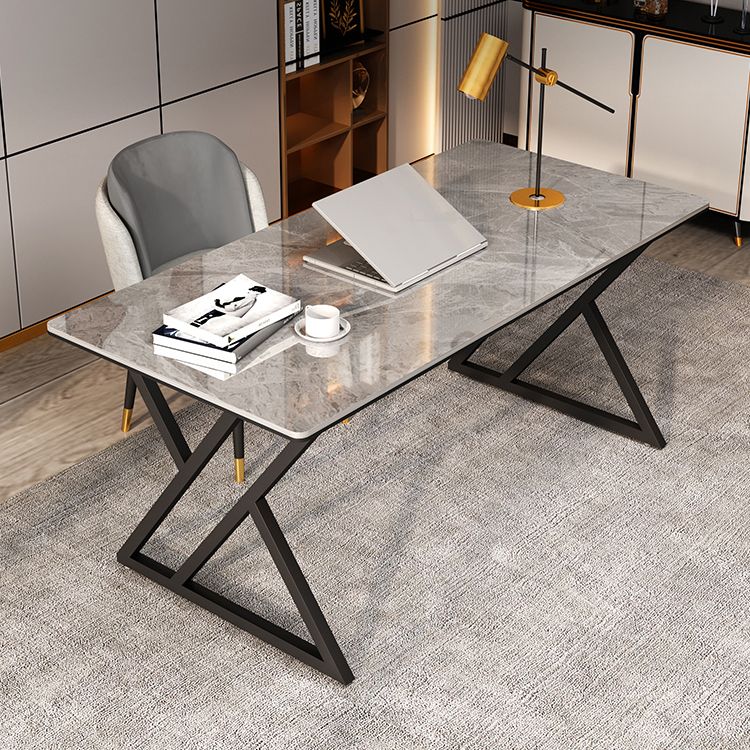 Rectangle Four-Color Dining Table Sintered Stone Table Modern with Double Pedestal Clearhalo ' dining_table' 'Dining Tables & Seating' 'Dining Tables' 'furn' 'furn_dining_table' 'Furniture' 'furniture_dining_table' 'Kitchen & Dining Furniture' 'kitchen&dining_furn' 'kitchen' 'kitchen_dining_table' 1200x1200_212bf628-9c06-441f-8442-3fdae3114464