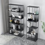 Contemporary Vertical Metal Bookshelf Open Back Bookcase with Shelves Clearhalo 'Bookcases' 'furn' 'furn_bookcases' 'Furniture' 'Office Furniture' 1200x1200_212cfee0-1aa8-45c9-ba3c-593c8e811b4a