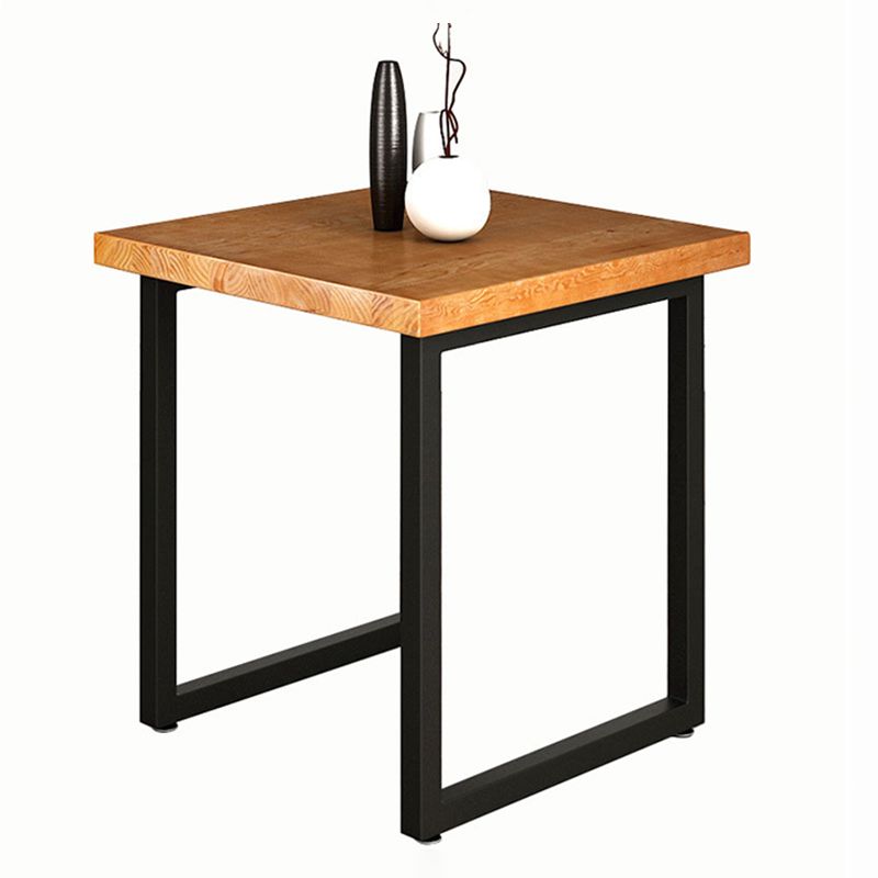 Industrial Square Dining Table Pine Solid Wood Table with Double Pedestal Clearhalo ' dining_table' 'Dining Tables & Seating' 'Dining Tables' 'furn' 'furn_dining_table' 'Furniture' 'furniture_dining_table' 'Kitchen & Dining Furniture' 'kitchen&dining_furn' 'kitchen' 'kitchen_dining_table' 1200x1200_212de8d2-fbdc-4954-8593-fa756348ee6d