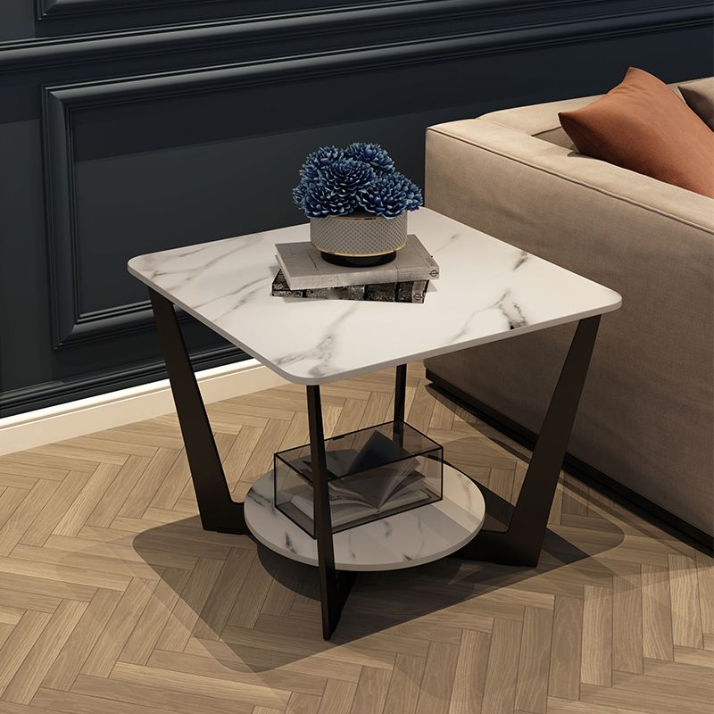 19,6 "tavolo da parte superiore in ardeggio quadrata moderna alta