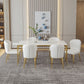 Sintered Stone Dining Table Luxury Style 4 Legs Base Rectangle Table for Dining Room Clearhalo ' dining_table' 'Dining Tables & Seating' 'Dining Tables' 'furn' 'furn_dining_table' 'Furniture' 'furniture_dining_table' 'Kitchen & Dining Furniture' 'kitchen&dining_furn' 'kitchen' 'kitchen_dining_table' 1200x1200_2130479d-9b7e-4a7a-b07d-69c8140e93a1