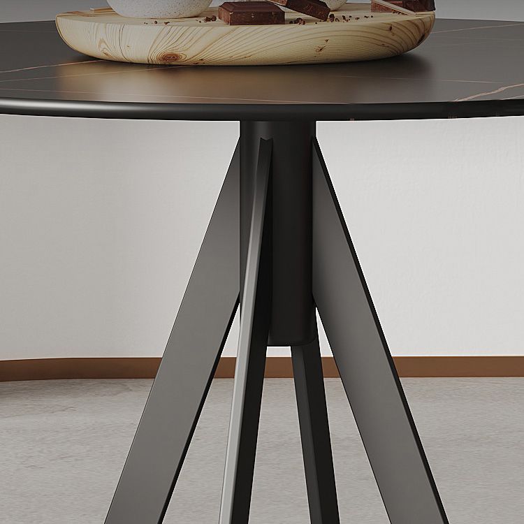 Sintered Stone Two-Color Dining Table Modern 4 Legs Table for Dining Room Clearhalo ' dining_table' 'Dining Tables & Seating' 'Dining Tables' 'furn' 'furn_dining_table' 'Furniture' 'furniture_dining_table' 'Kitchen & Dining Furniture' 'kitchen&dining_furn' 'kitchen' 'kitchen_dining_table' 1200x1200_21345958-8840-47ad-9cd3-852370f50675