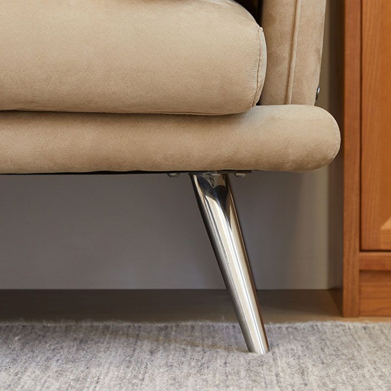 Canapé de canapé brun moderne de 3/4 à 4 places avec des jambes métalliques