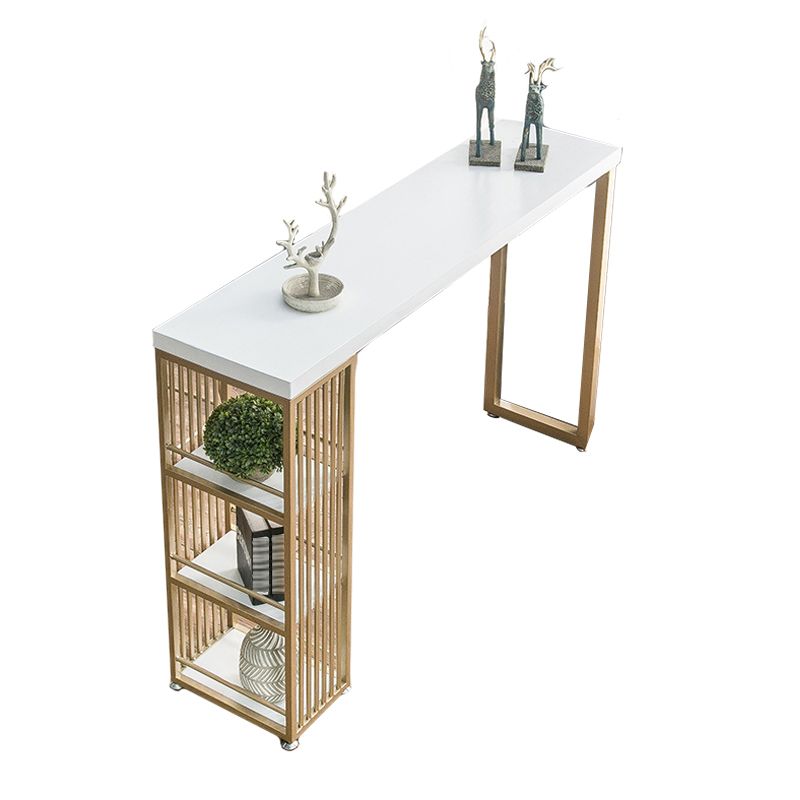 Solid Wood Counter Wine Table Rectangle Pub Height Dining Table