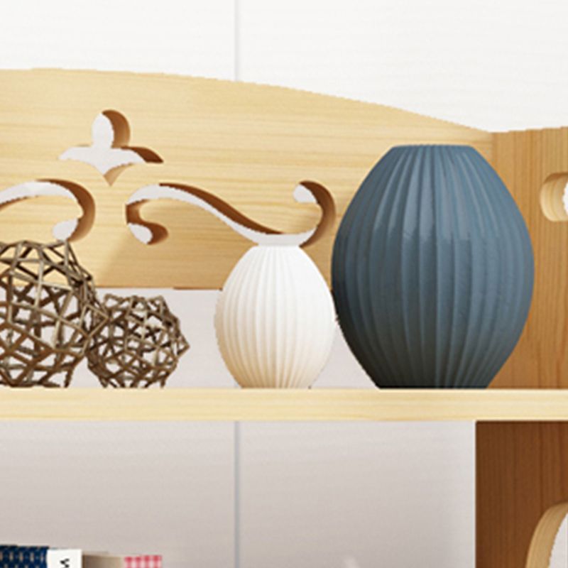 Les étagères de bibliothèque en bois verticales modernes comprenaient la bibliothèque naturelle pour la maison