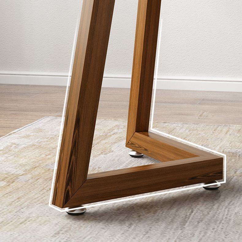 Modern MDF Rectangle Shape Dining Set Kitchen Standard Dining Set with Double Pedestal Base Clearhalo 'Dining Room Sets' 'Dining Tables & Seating' 'dining_room_set' 'furn' 'furn_dining_room_set' 'Furniture' 'furniture_dining_room_set' 'Kitchen & Dining Furniture' 'kitchen&dining_furn' 'kitchen' 1200x1200_21388259-aad7-43ce-90eb-84db5d6f4242