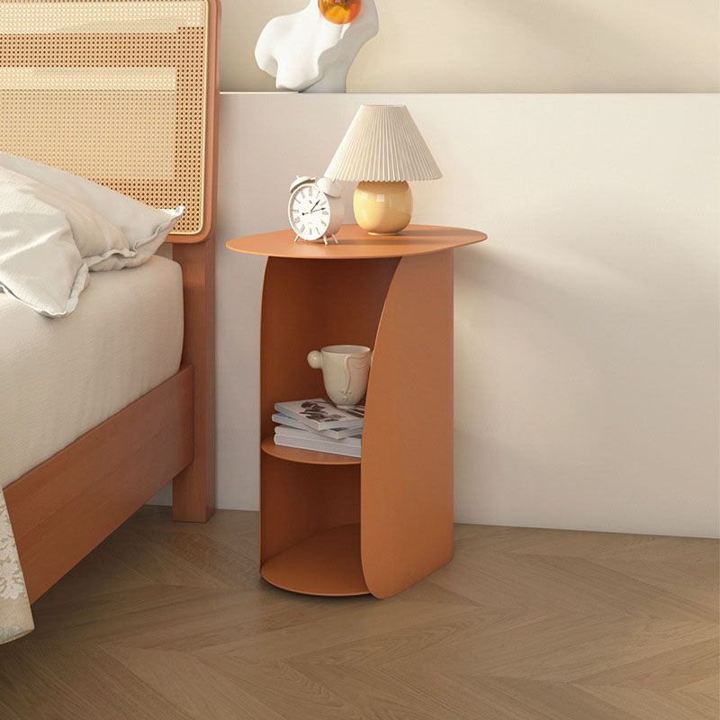 Modern Metal Night Table Lower Shelf Bedside Cabinet for Bedroom Clearhalo 'Bedroom Furniture' 'furn' 'furn_night_stand' 'Furniture' 'night_stand' 'Nightstands' 1200x1200_2138c6b5-860a-41cd-887b-c9a89268130f