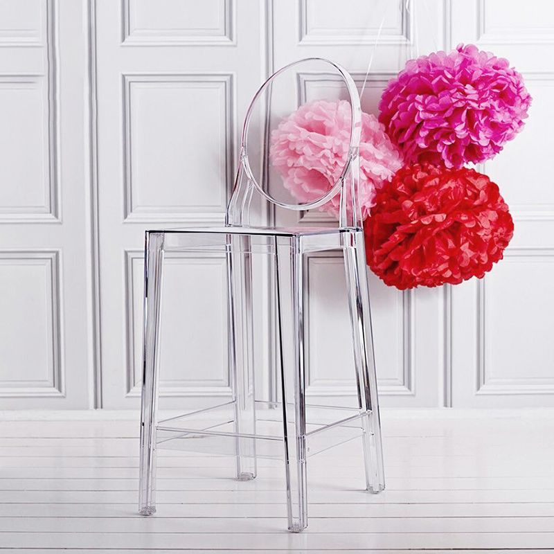 Modern Armless Backrest Counter Stool Plastic Kitchen Bar Stool with Plastic Seat Clearhalo 'Bar Furniture' 'Bar Stools' 'bar_stools' 'furn' 'furn_bar_stools' 'furniture_bar_stools' 'Kitchen & Dining Furniture' 'kitchen&dining_furn' 'kitchen' 'kitchen_furn' Furniture' 1200x1200_21391f2e-1f20-4ad9-a5de-912d0deefc68