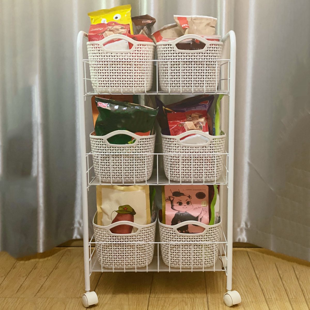 10.63 "W Bookshelf Bookcase de estilo contemporáneo para la oficina de la sala de estudio en el hogar