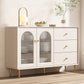 Cabinete de aparador contemporáneo Mesa de madera de faux con piernas para la cocina