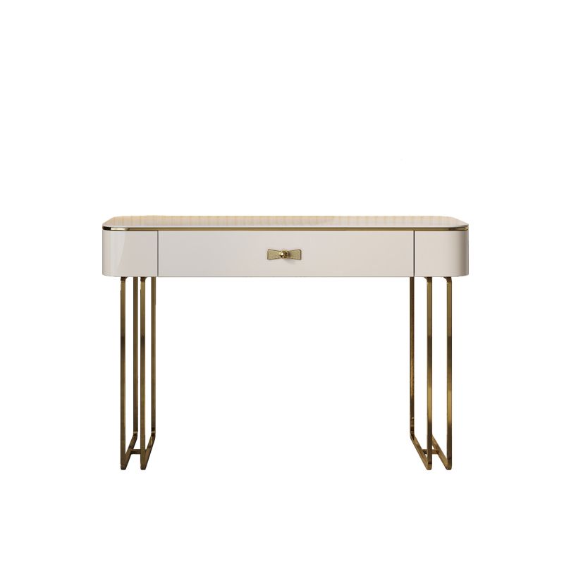 Glama-Waschtisch Set Beige Make-up Eitelkeit mit Schubladen