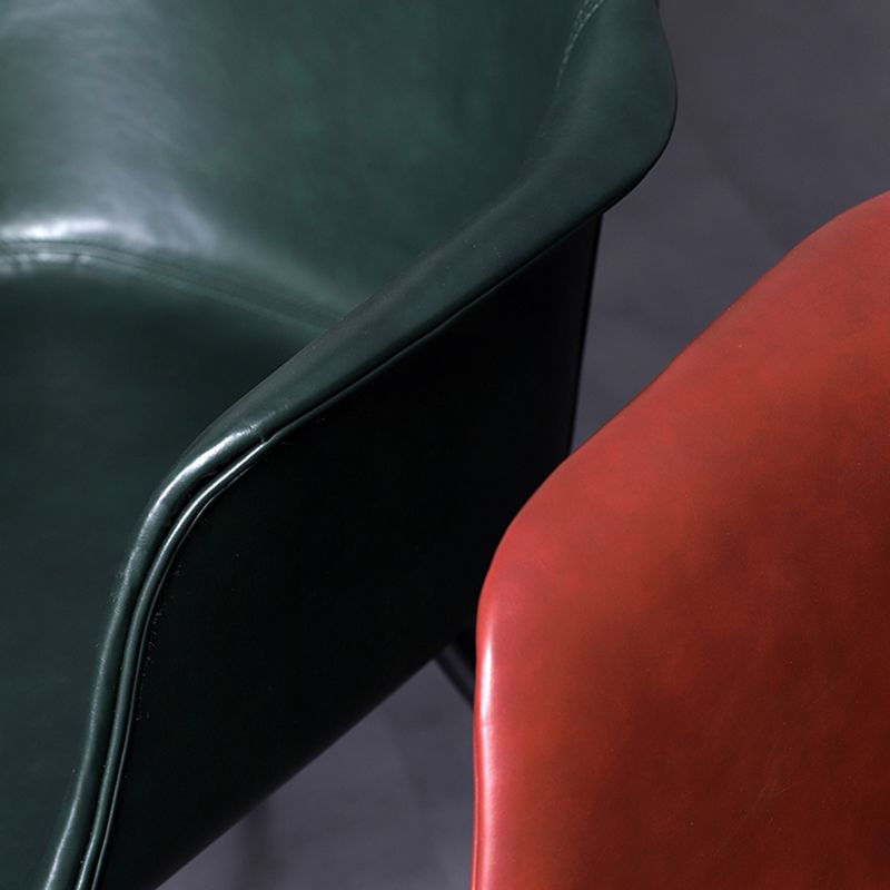 Industrial Metal Dining Room Armchair Upholstered Side Leather Chairs for Home Use Clearhalo ' kitchen&dining_furn' 'Dining Chairs' 'Dining Tables & Seating' 'dining_chair' 'Furniture' 'furniture_dining_chair' 'Kitchen & Dining Furniture' 'kitchen' 1200x1200_2140b93a-fca0-41bf-85d1-eae8ad2e00bc