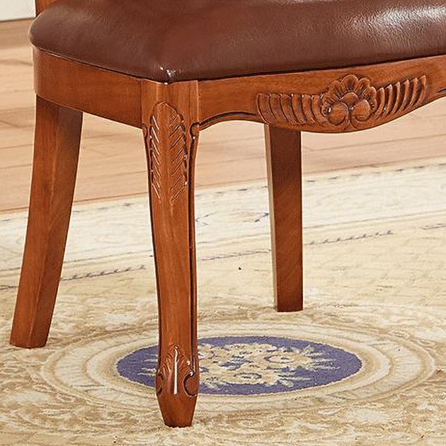 Traditional Solid Wood Dining Chair Leather Dining Arm Chair for Restaurant (Set of 2) Clearhalo ' kitchen&dining_furn' 'Dining Chairs' 'Dining Tables & Seating' 'dining_chair' 'furn' 'furn_dining_chair' 'Furniture' 'furniture_dining_chair' 'Kitchen & Dining Furniture' 'kitchen' 1200x1200_2144363b-d0d7-492d-aef0-aaaa09cdee83