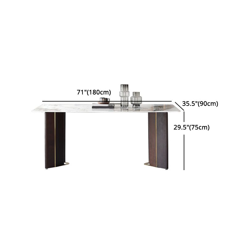 Designer Style Sintered Stone Dining Set Rectangle 1/2/5/7 Pieces Dining Table Set Clearhalo 'Dining Room Sets' 'Dining Tables & Seating' 'dining_room_set' 'furn' 'furn_dining_room_set' 'Furniture' 'furniture_dining_room_set' 'Kitchen & Dining Furniture' 1200x1200_214654be-5489-4341-97f2-f3c918fa31c8