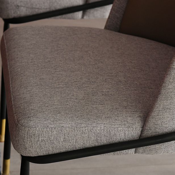 Noordse stijl gestoffeerde armloze eetkamerstoelen stoere rugstoel