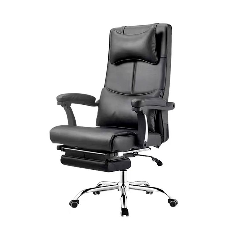 Contemporary Office Chair Tilt Mechanism Footrest Pillow Included Executive Chair Clearhalo 'furn' 'furn_office_chair' 'Furniture' 'Office Chairs' 'Office Furniture' 'office_chair' 1200x1200_214833fe-0528-42fd-8e1d-2eed32603683