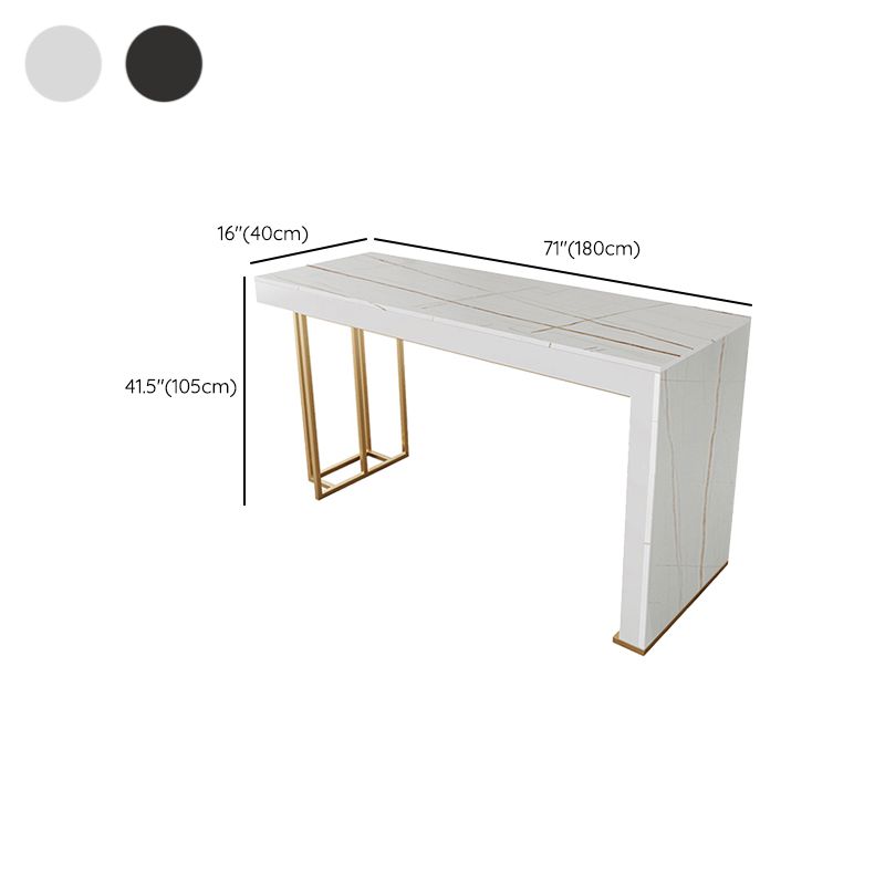 Mesa de mostrador de piedra rectangular Glam, juego de mesa de Bar de 1/3 piezas para cafetería