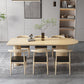 Contemporary Free Form Dining Table Solid Wood Dining Table for Dining Room Clearhalo 'Dining Tables & Seating' 'Dining Tables' 'dining_table' 'furn' 'furn_dining_table' 'Furniture' 'Kitchen & Dining Furniture' 1200x1200_214b3ccb-8a04-4ccf-a5bd-882a447acaeb