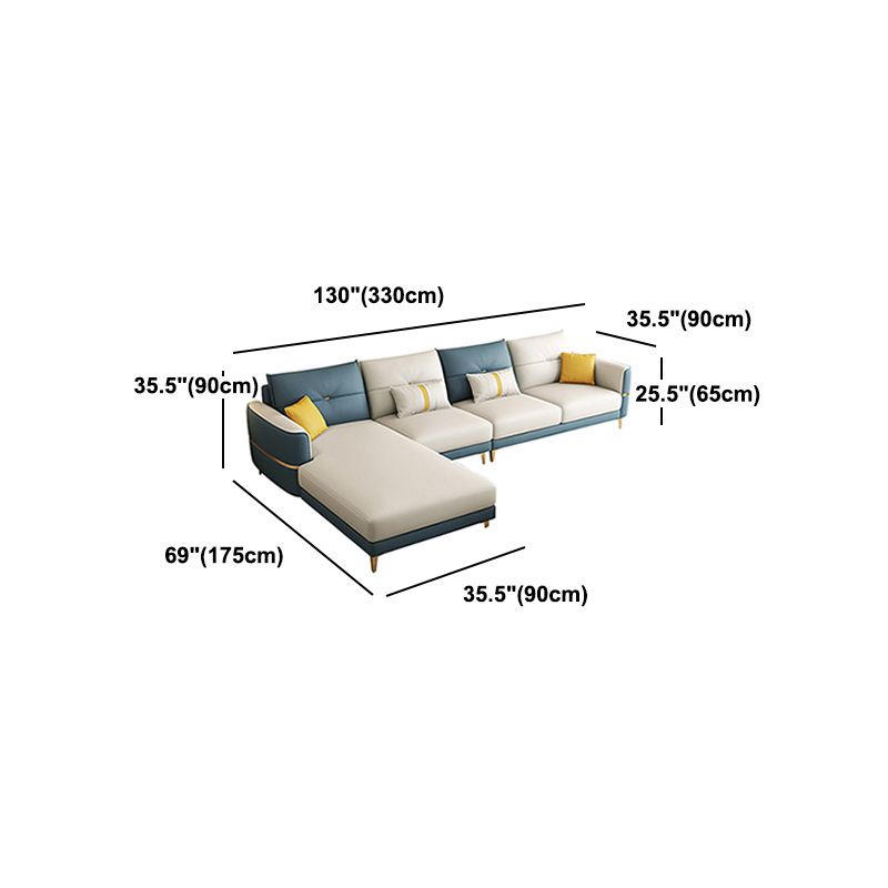 Square Arm Removable Cushions Modern With Cushions Metal Legs Sofa Clearhalo 'furn' 'furn_sectionals' 'Furniture' 'furniture_sectionals' 'Living Room Furniture' 'Sectionals' 1200x1200_214d4fa0-f692-47b1-809b-04cbca0f8d69