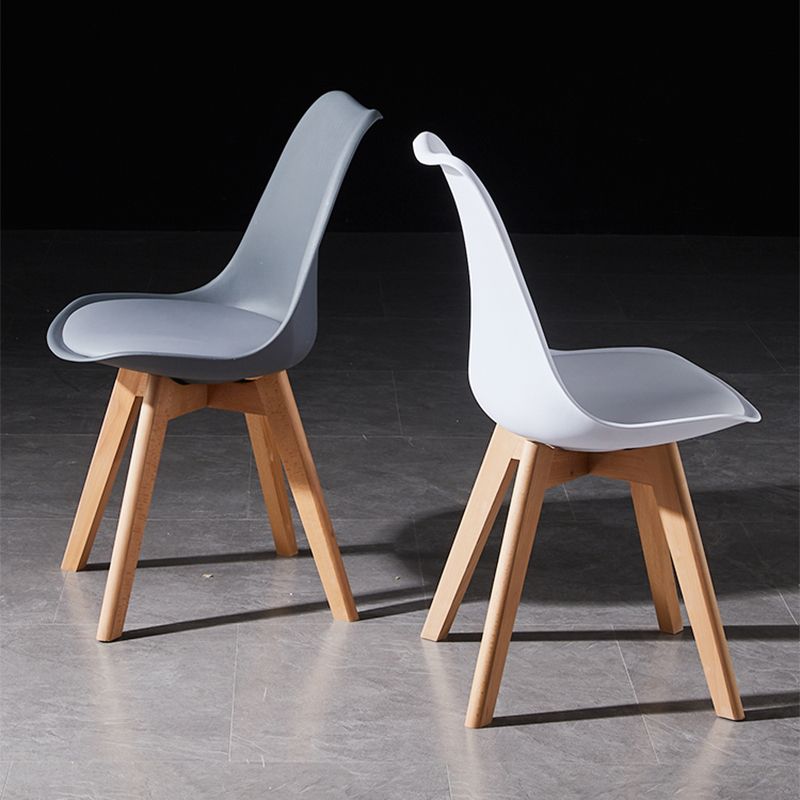 Contemporary Wood Dining Room Chairs Faux Leather Dining Armless Chairs for Home Use Clearhalo ' kitchen&dining_furn' 'Dining Chairs' 'Dining Tables & Seating' 'dining_chair' 'Furniture' 'furniture_dining_chair' 'Kitchen & Dining Furniture' 'kitchen' 1200x1200_214e81b7-7345-415d-a8b9-291a41c5a1b5