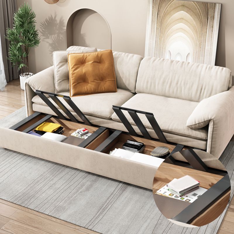 Glam Styled Fiber Sleeper Sofa Upholstered Pillow Top Arms Sofa Bed Clearhalo 'furn' 'furn_futons' 'Furniture' 'Futons & Daybeds' 'Futons' 'Living Room Furniture' 1200x1200_214f15b2-61ff-45af-b43b-c46e8fe226f9