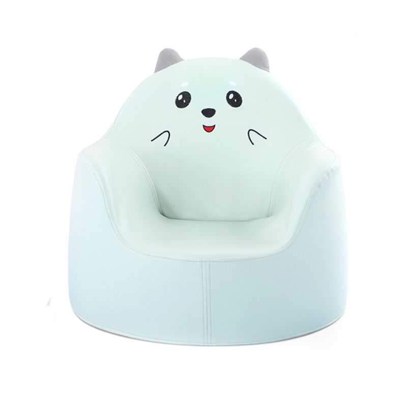 19.69"L x 19.69"W x 17.72"H Modern PU Camel Back Barrel Chair for Living Room