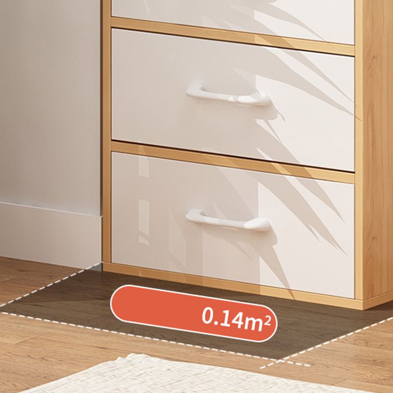 Contemporary Simple Rectangular Wood Cabinet with Doors and Drawers Clearhalo 'Cabinets & Chests' 'cabinets_chests' 'furn' 'furn_cabinets_chests' 'Furniture' 'Living Room Furniture' 1200x1200_2150ac62-a17f-42ed-b33f-b7a4830e655f