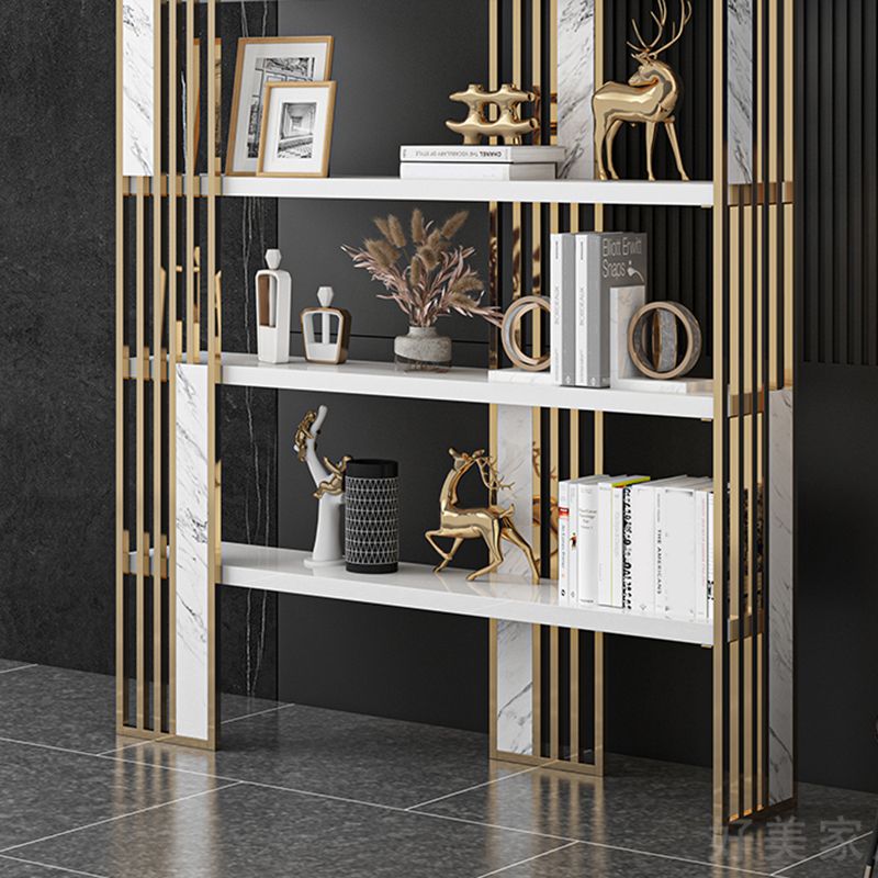 78.74"H Bookshelf Open Back Glam Style Bookcase for Study Room Home Office Clearhalo 'Bookcases' 'furn' 'furn_bookcases' 'Furniture' 'furniture_bookcases' 'kitchen' 'kitchen_bookcases' 'Living Room Furniture' 'Office Furniture' 1200x1200_2151efc1-09b7-4cf5-812a-bf0a0058fffd