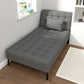 Modern Adjustable and Reclining Chaise with Pillow Standard Lounge Chair for Living Room Clearhalo 'Chairs & Seating' 'Chaise Lounge' 'chaise_lounge' 'furn' 'furn_chaise_lounge' 'Furniture' 'Living Room Furniture' 1200x1200_215208b8-50e4-41a1-9a15-67da071f824b