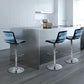Low Back Armless Adjustable Height Swivel Bar Stool with Footrest