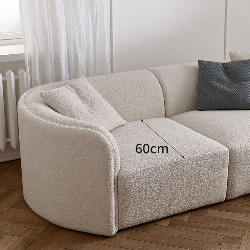 Fabric Scandinavian Curved Sectional 27.55" High Sectional Sofa Clearhalo 'furn' 'furn_sectionals' 'Furniture' 'Living Room Furniture' 'Sectionals' 1200x1200_215487f4-c9f2-4c69-a021-e533a6681dd5