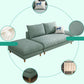 Modern Chaise Lounge Solid Color Chaise Lounge Couch with Pillows