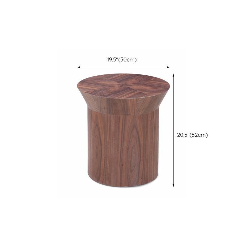 Mesa contemporánea de la sala de estar de madera maciza/mesa de pedestal cuadrado